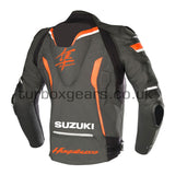Suzuki Hayabusa Herren Motorrad Leder Rennjacke CE Panzerjacke
