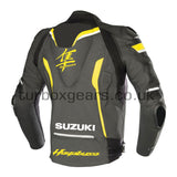 Suzuki Hayabusa Herren Motorrad Leder Rennjacke CE Panzerjacke