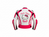 Hello Kitty Women Motorcycle CE Armored Racing Leather Jacket