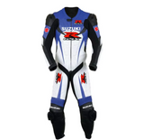 NEW SUZUKI GXSR 1 & 2PIECE MOTORBIKE RACING LEATHER SUIT