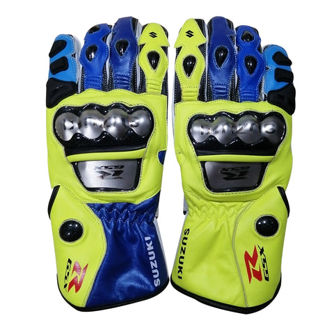 SUZUKI  MEN MOTORBIKE RACING GLOVES