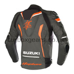 Suzuki Hayabusa Men Motorbike Motorcycle Leather Racing Jacket CE Armored Jacket