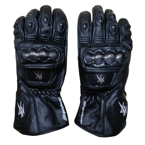 NEW SUZUKI HAYABUSA MEN MOTORBIKE RACING LEATHER GLOVES