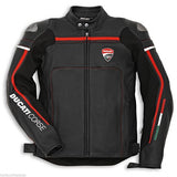 NEW DUCATI CORSE MEN MOTORBIKE  RACING  JACKET