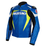 SUZUKI MEN MOTORBIKE RACING LEATHER JACKET