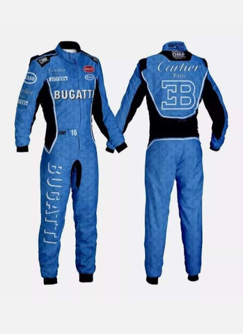 BUGATTI KARTING ANZUG DOPPELSCHICHTIG KART RENNENANZUG