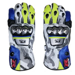 NEW SUZUKI GSX  MEN MOTORBIKE RACING LEATHER GLOVES