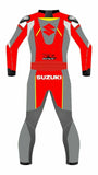 New SUZUKI GSXR Red Men Motorbike Leather racing Suit Motorcycle riding Suit