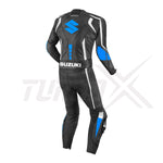 SUZUKI MOTORCYCLE RACING LEATHER SUIT CE ARMORED