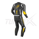 SUZUKI HAYABUSA MOTORCYCLE RACING LEATHER SUIT CE ARMORED