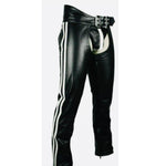 Leather Stylish Fashion Braided Motorcycle Leather Chaps for Men