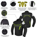 Motorrad Wasserdichte Textiljacke 5 Farben