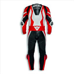 NEW DUCATI CORSE K1 MOTORBIKE RACING LEATHER SUIT