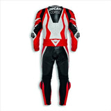 NEW DUCATI CORSE K1 MOTORBIKE RACING LEATHER SUIT