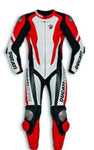 NEW DUCATI CORSE K1 MOTORBIKE RACING LEATHER SUIT