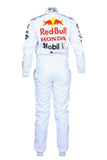 Red Bull White Go Kart Racing suit With Free Gloves & Blaclava