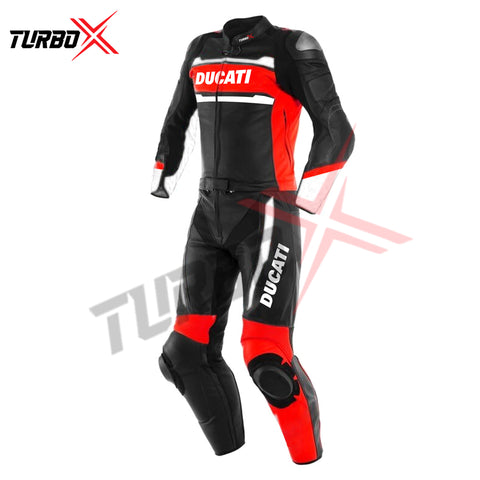 NEW DUCATI MOTORBIKE RACING LEATHER SUIT