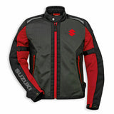 Suzuki Rote wasserdichte Textil-Motorradjacke mit CE-Panzerung, Bikerjacke