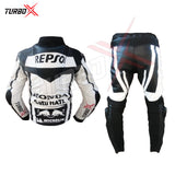 HONDA REPSOL LEATHER RACING SUIT FOR MEN