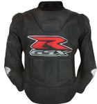 SUZUKI GSXR BLACK MOTORBIKE RACING JACKET