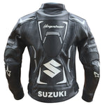 NEW SUZUKI HAYABUSA BLACK MEN MOTORBIKE RACING  JACKET