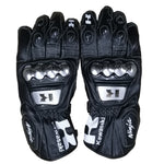 NEW KAWASAAKI MEN MOTORBIKE RACING LEATHER GLOVES