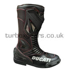 Ducati New Design 2023 Black / Red Motorcycle leather racing shoes Riding Boots