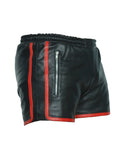 MEN'S  SILKY SOFT BLACK AND RED BOXER SHORTS