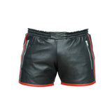 MEN'S  SILKY SOFT BLACK AND RED BOXER SHORTS