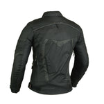 KOMPLETT SCHWARZE MOTORRAD-TEXTILJACKE