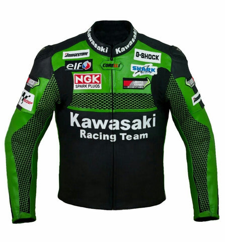 KAWASAKI RACING TEAM MEN MOTORBIKE  RACING  JACKET