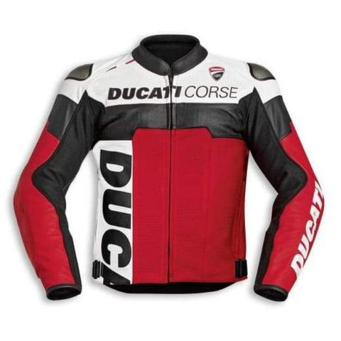 DUCATI CORSE MEN MOTORBIKE  RACING  JACKET