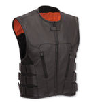 NEW SUZUKI HAYABUSA MENS LEATHER SWAT MOTORBIKE VEST