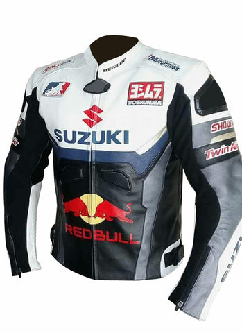 SUZUKI REDBULL MEN MOTORBIKE  RACING  JACKET