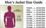 textile jacket size chart