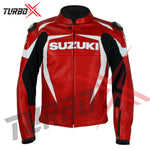 SUZUKI MEN MOTORBIKE RACING LEATHER JACKET